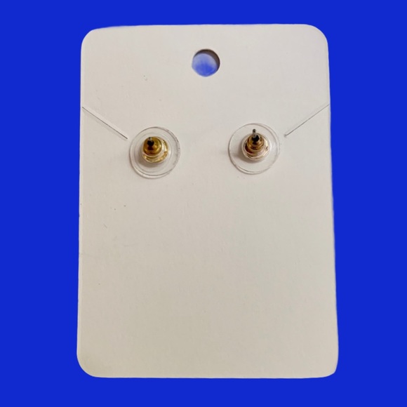 Vintage Golden Sand Dollar Earrings - Picture 2 of 2